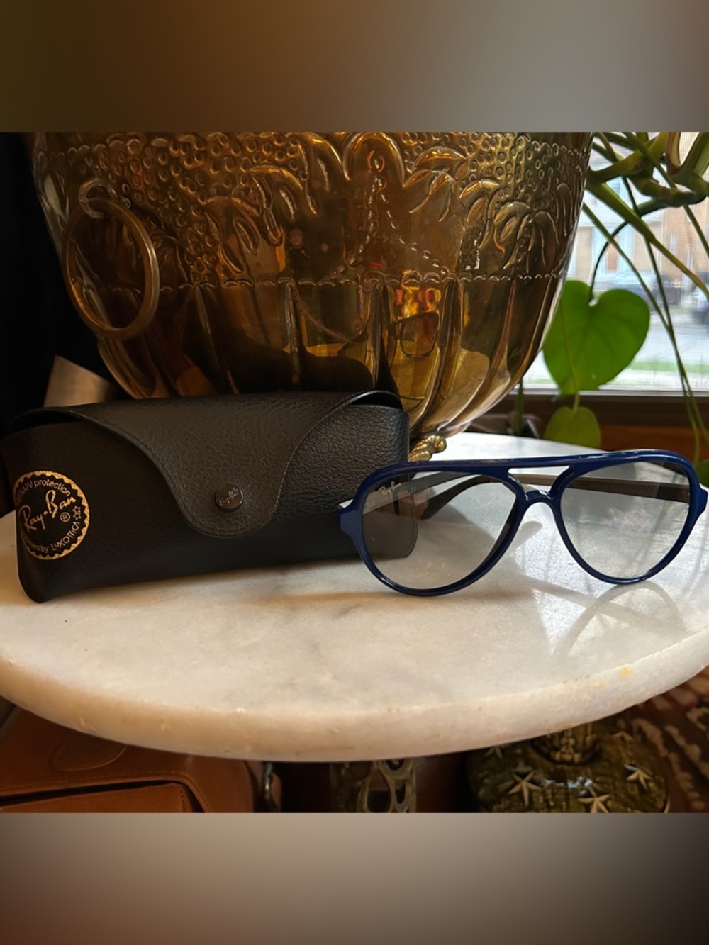 Ray-Ban Cats Aviator Blue/Grey Frame Sunglasses